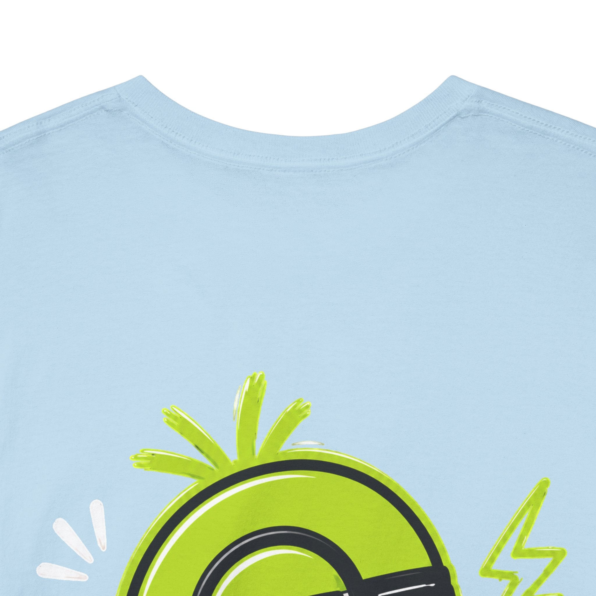Juicy Graffiti Tee — Neon Green Street Art Graphic T-Shirt