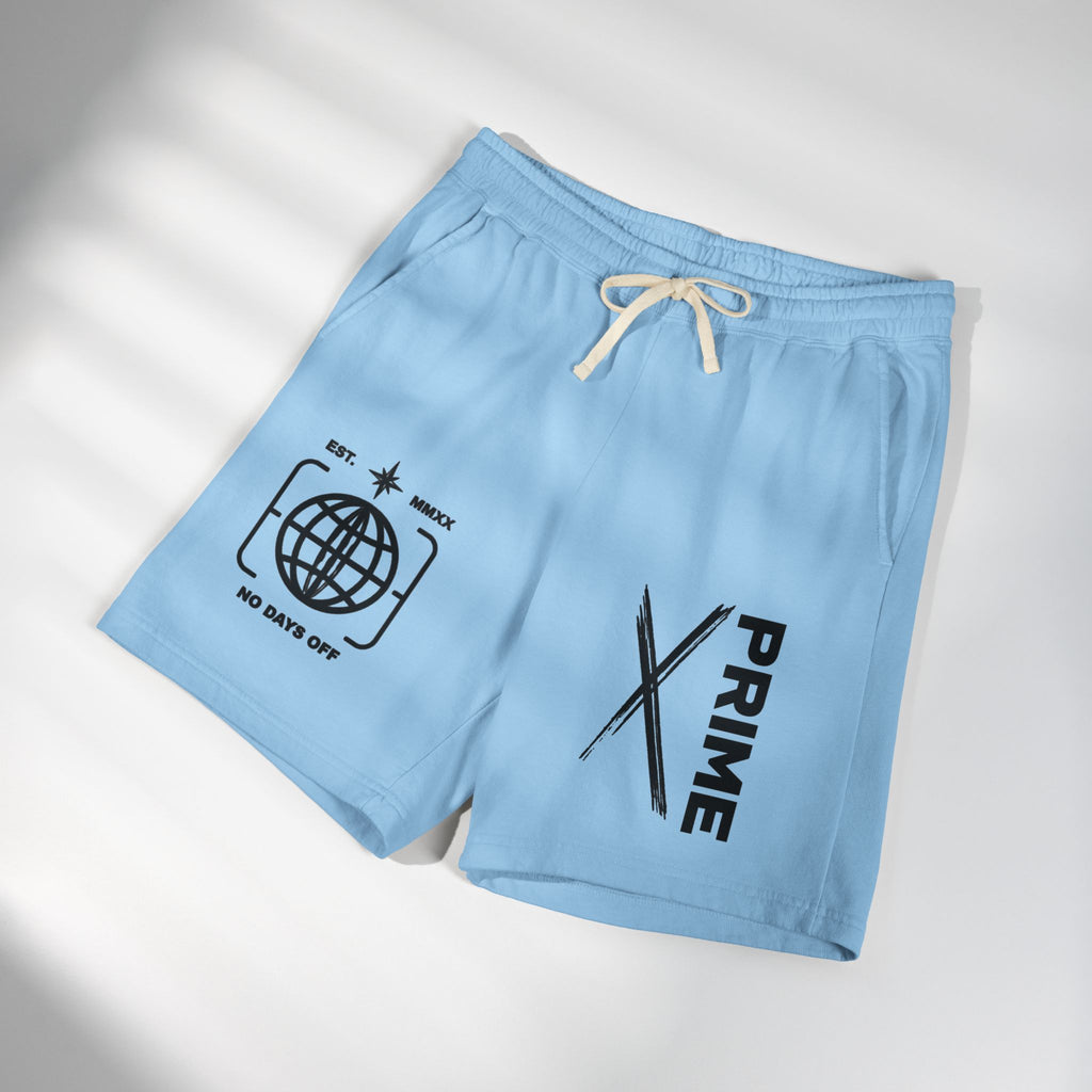 Sweat Shorts — 'Prime' Graphic Fleece Lounge Shorts