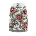 Floral Peony Pencil Skirt — Vintage Pink Garden Print