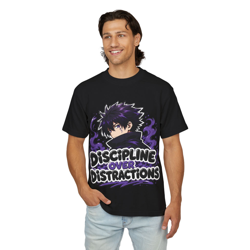 Discipline Over Distractions Graphic Tee — ‘Unbreakable’ Anime-Inspired Streetwear
