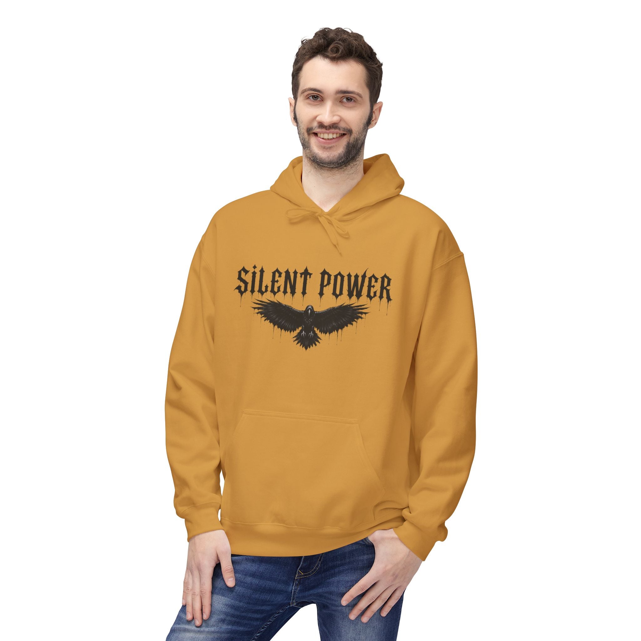 Silent Power Hoodie — Lion Crest Graphic Pullover