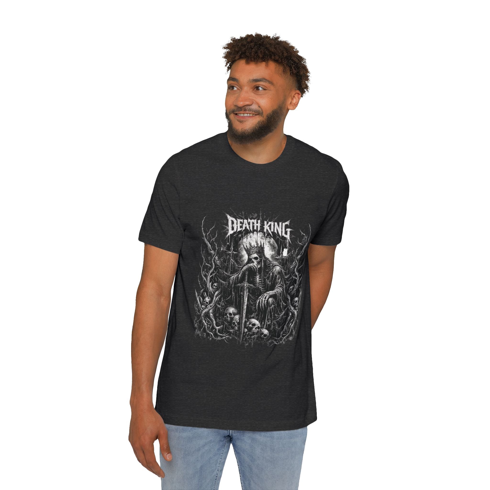 Grim Reaper Forest T-Shirt — Dark Skull Gothic Tee