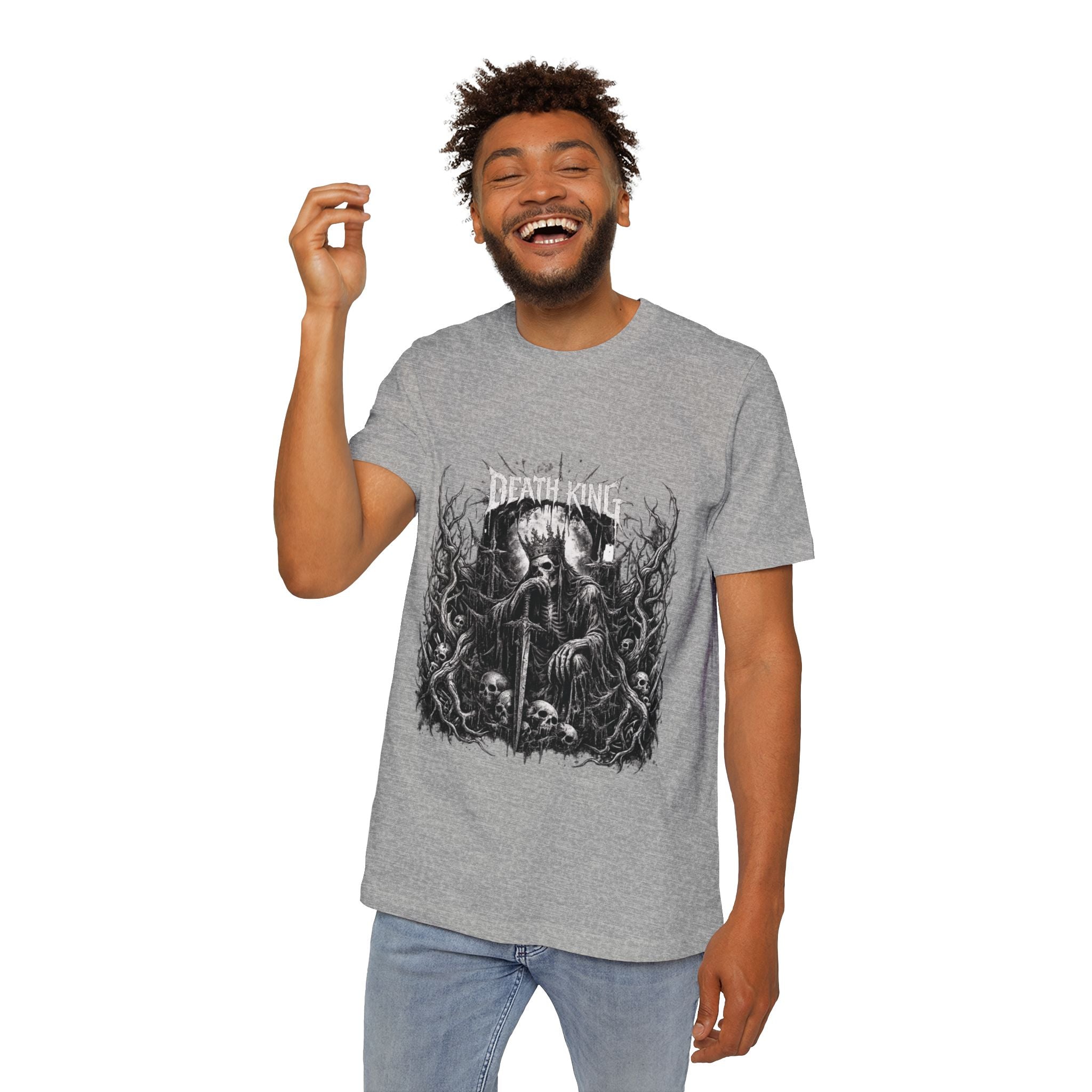 Grim Reaper Forest T-Shirt — Dark Skull Gothic Tee