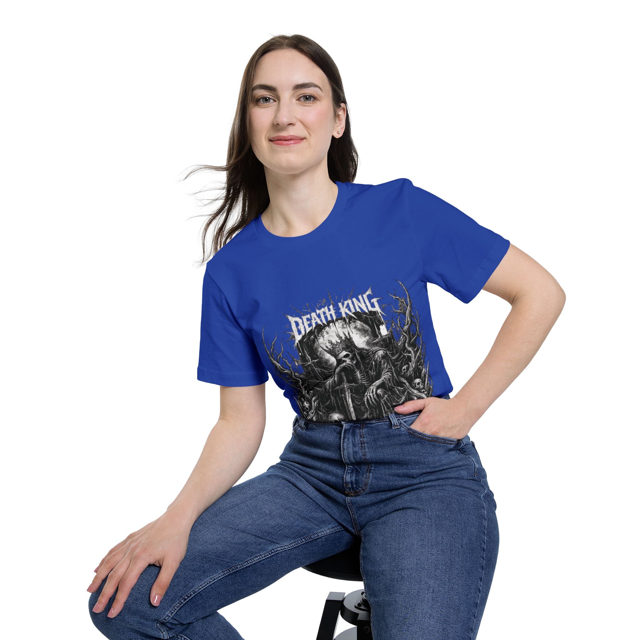 Grim Reaper Forest T-Shirt — Dark Skull Gothic Tee
