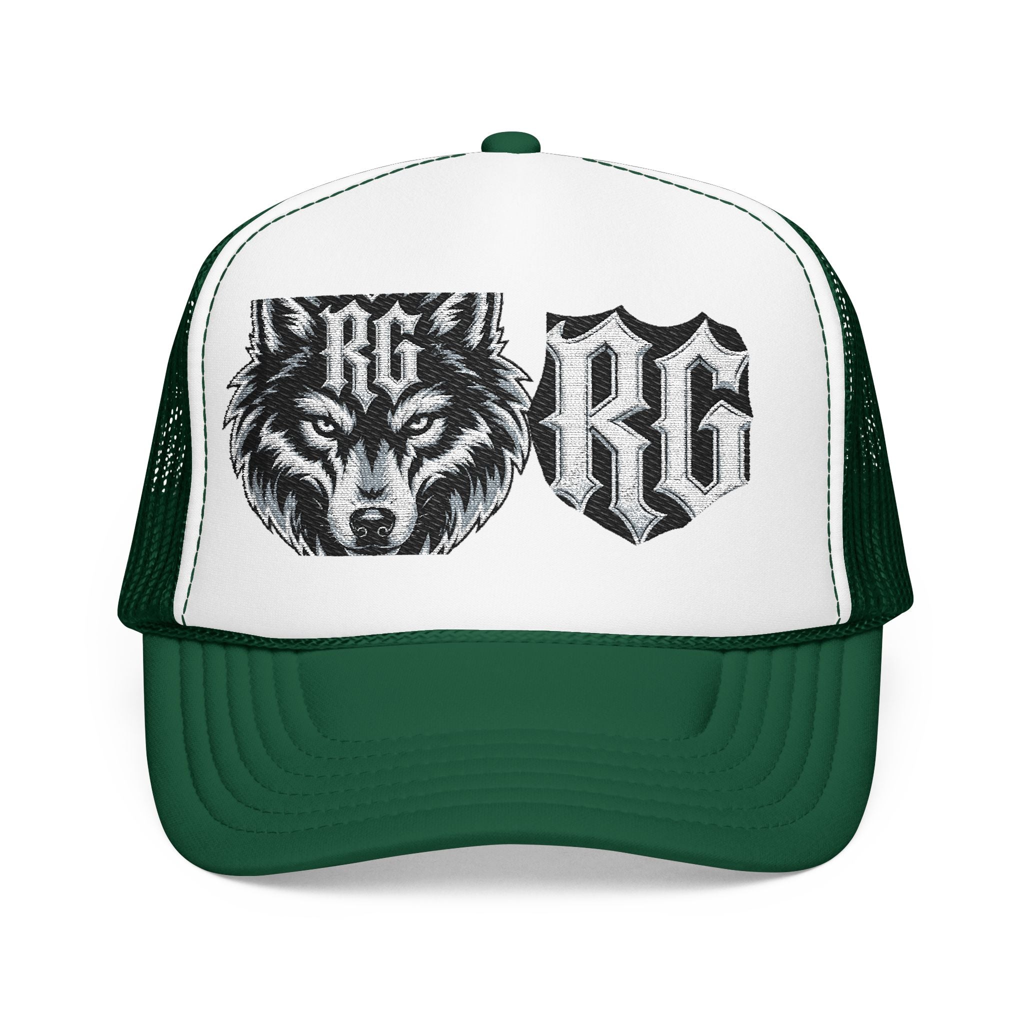 Wolf Patch Trucker Hat — RG Logo Foam Cap
