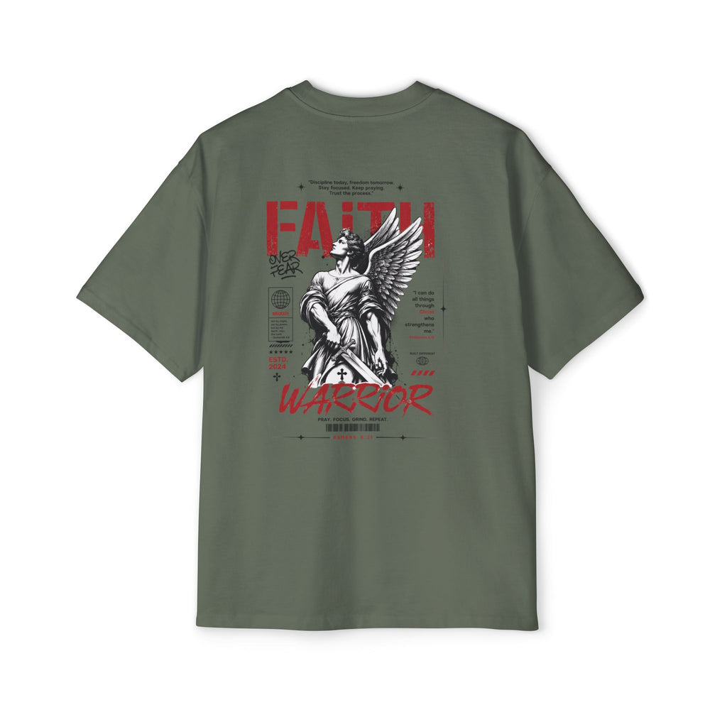 Faith Warrior T‑Shirt — “No Weapon Formed Against Me Shall Prosper” Inspirational Christian Tee