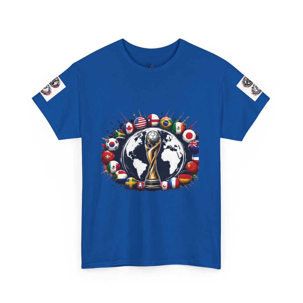 World Cup Trophy Tee — International Soccer Flags Graphic T-Shirt