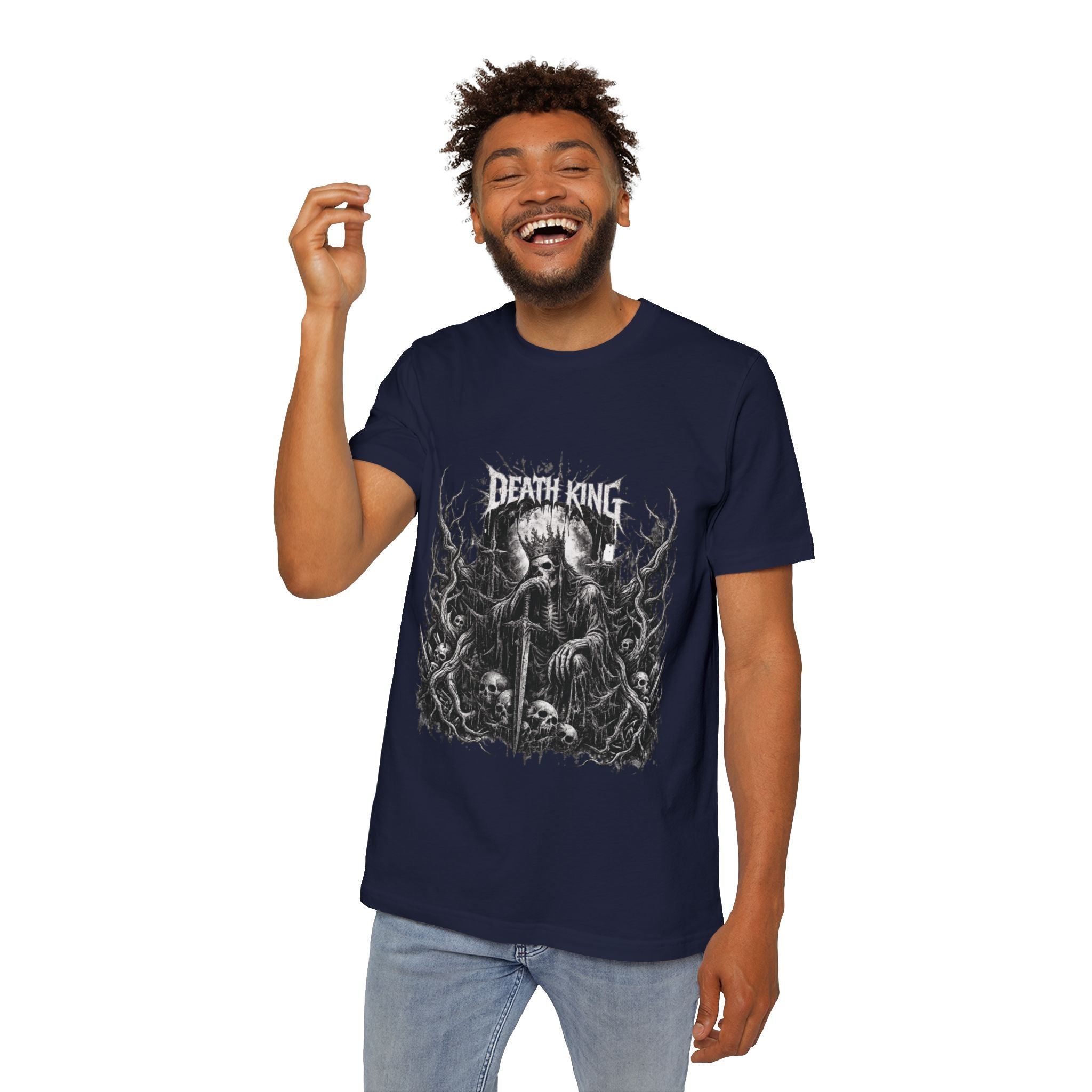 Grim Reaper Forest T-Shirt — Dark Skull Gothic Tee