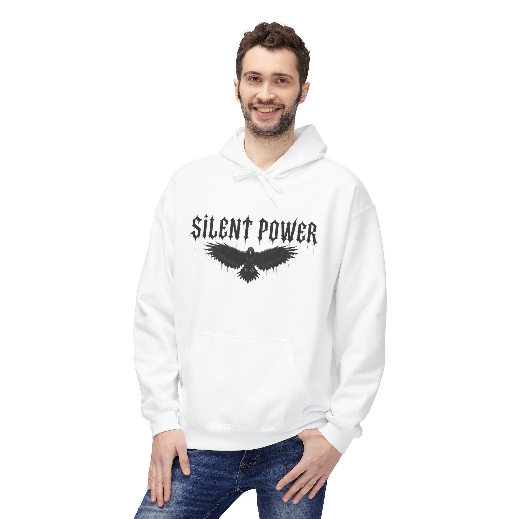Silent Power Hoodie — Lion Crest Graphic Pullover