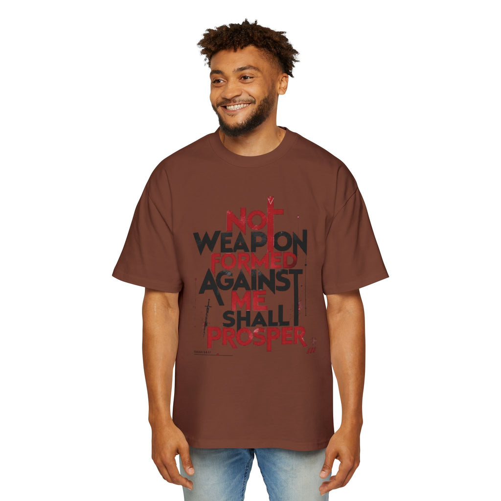 Faith Warrior T‑Shirt — “No Weapon Formed Against Me Shall Prosper” Inspirational Christian Tee