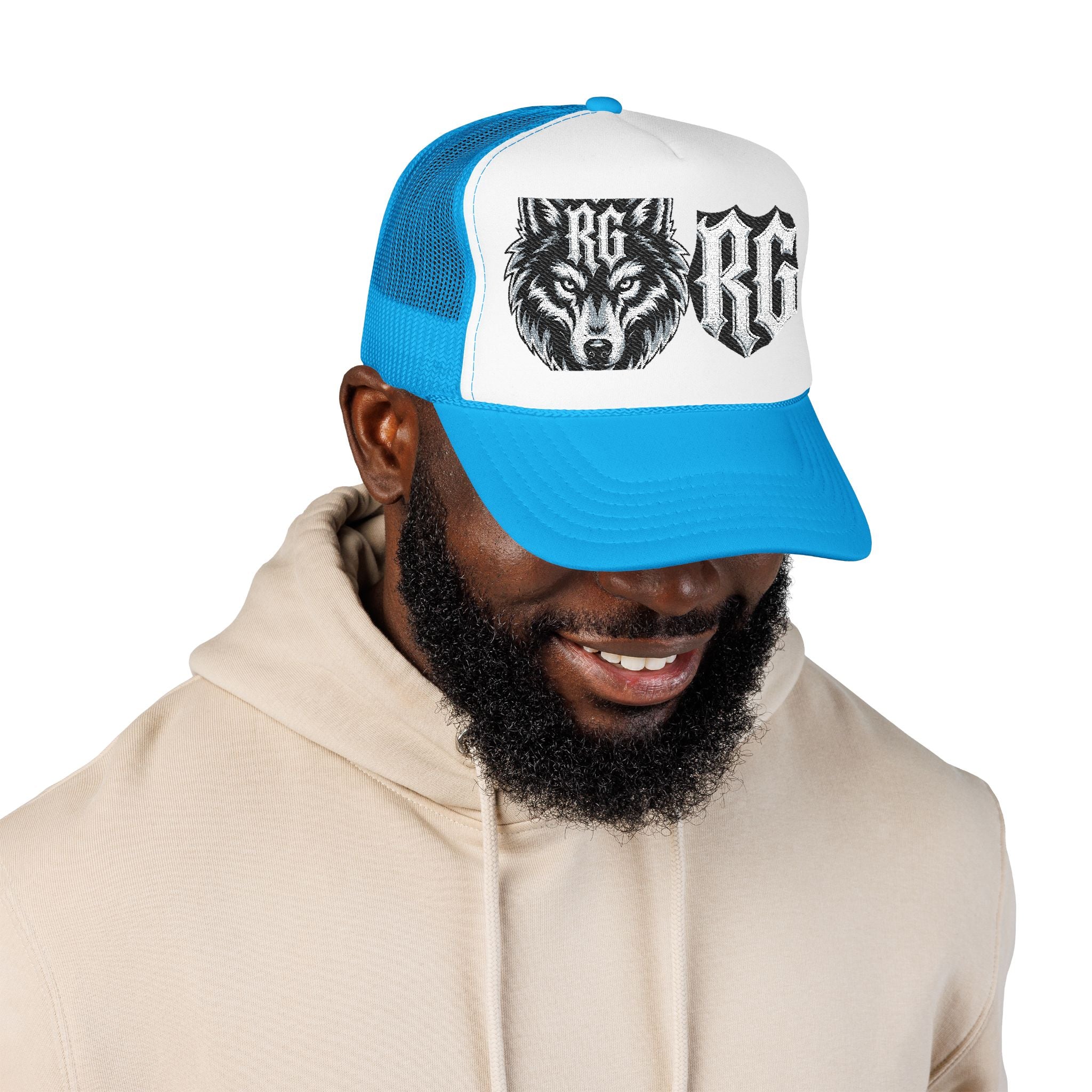 Wolf Patch Trucker Hat — RG Logo Foam Cap