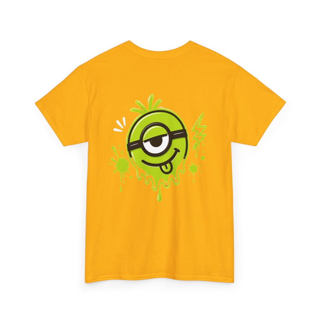 Juicy Graffiti Tee — Neon Green Street Art Graphic T-Shirt