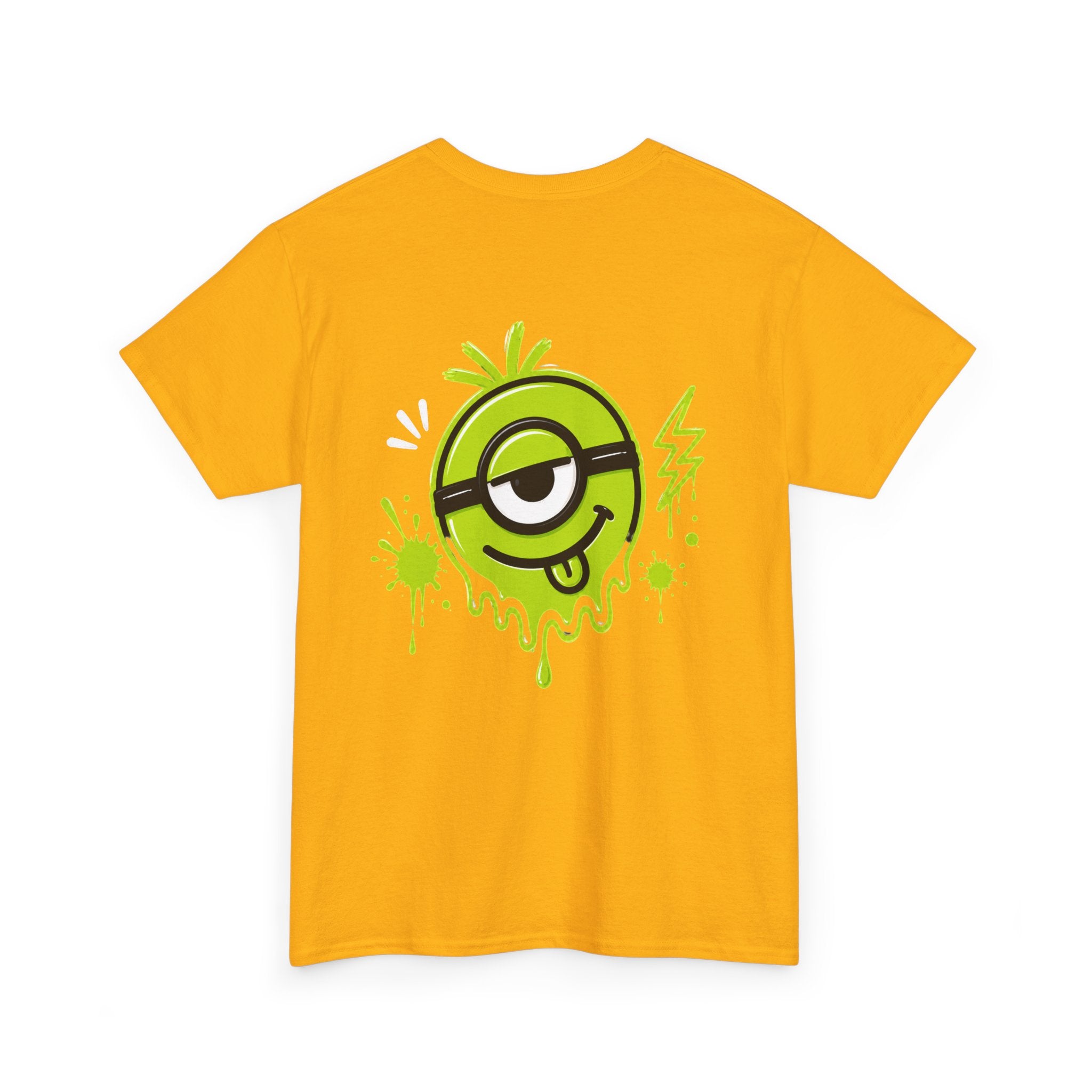 Juicy Graffiti Tee — Neon Green Street Art Graphic T-Shirt
