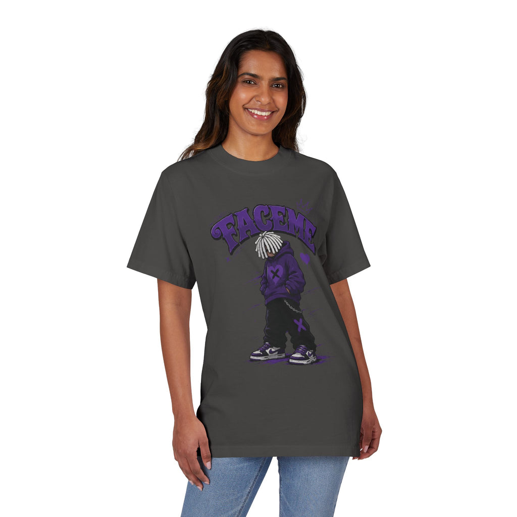Graphic Tee — Purple Streetwear Car & Character Design