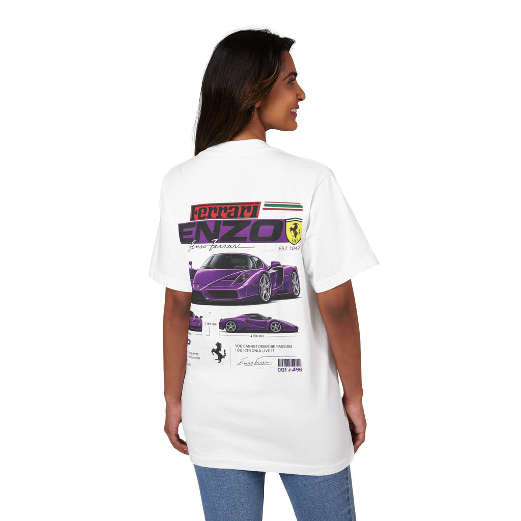 Graphic Tee — Purple Streetwear Car & Character Design