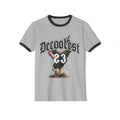 Ringer T-Shirt — 'Decoolest 23' Breakdancer Graphic with Lion Crest Back