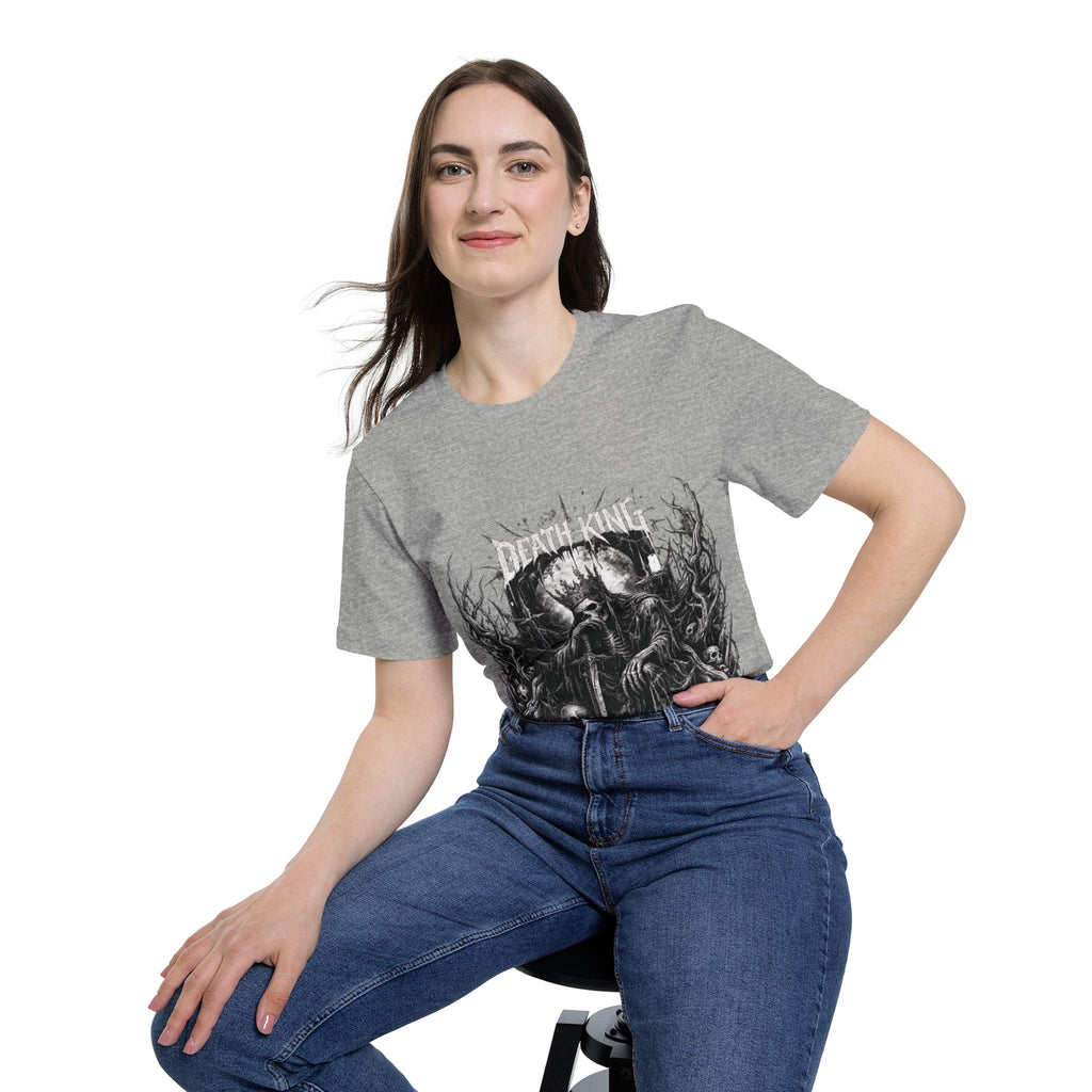 Grim Reaper Forest T-Shirt — Dark Skull Gothic Tee
