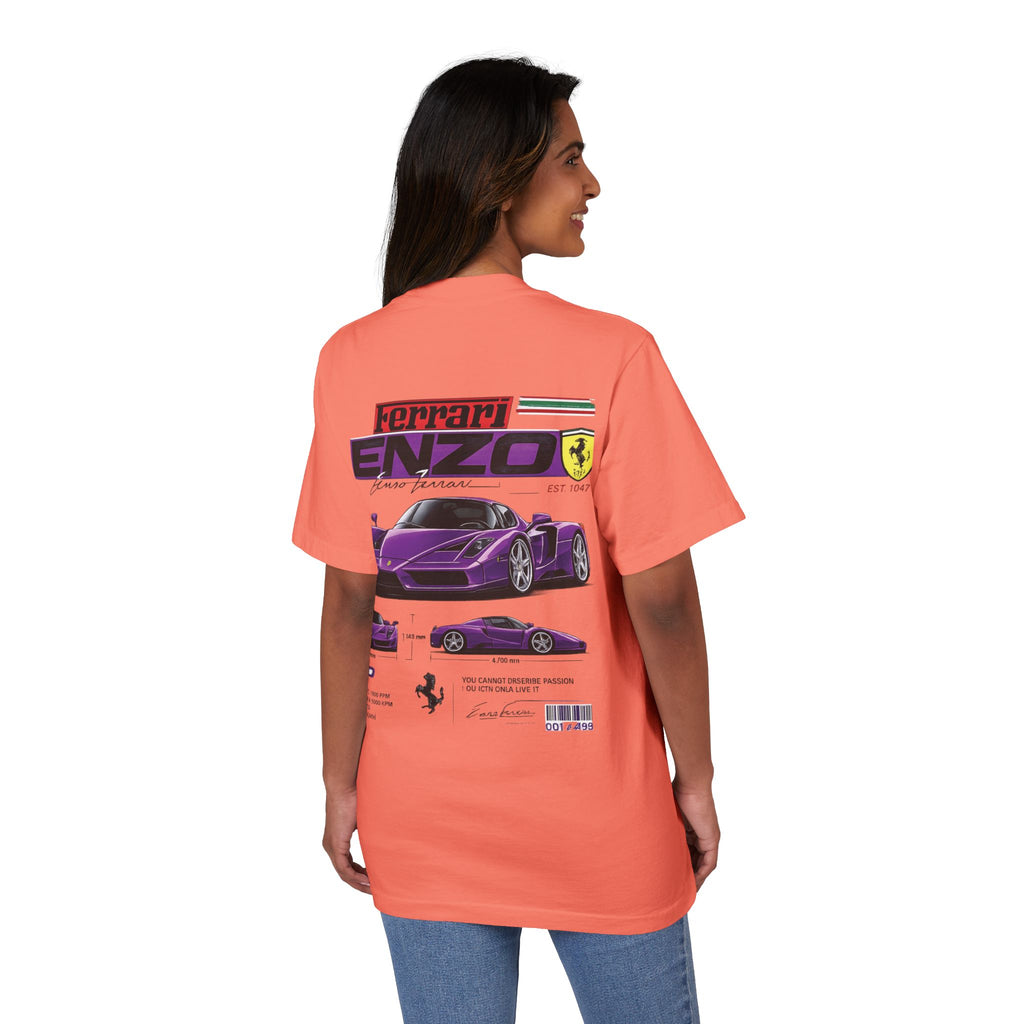 Graphic Tee — Purple Streetwear Car & Character Design
