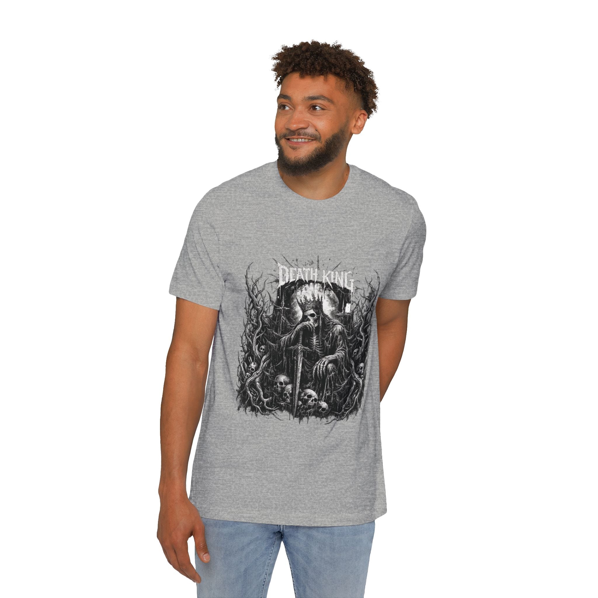 Grim Reaper Forest T-Shirt — Dark Skull Gothic Tee