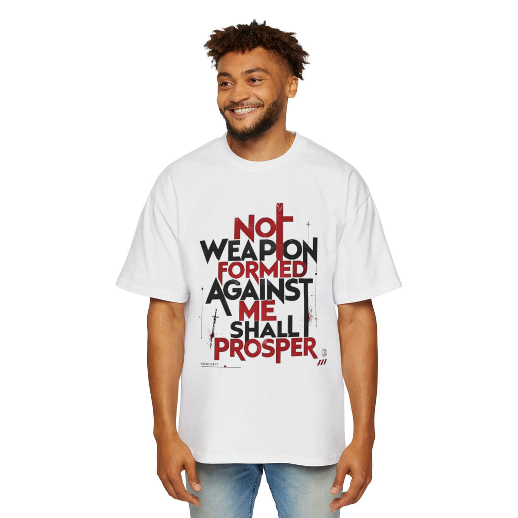Faith Warrior T‑Shirt — “No Weapon Formed Against Me Shall Prosper” Inspirational Christian Tee