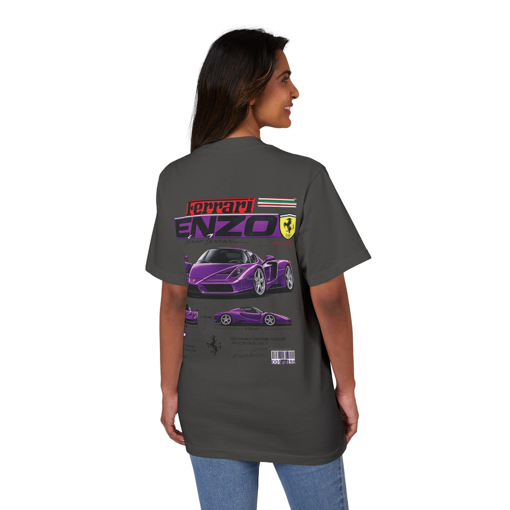 Graphic Tee — Purple Streetwear Car & Character Design
