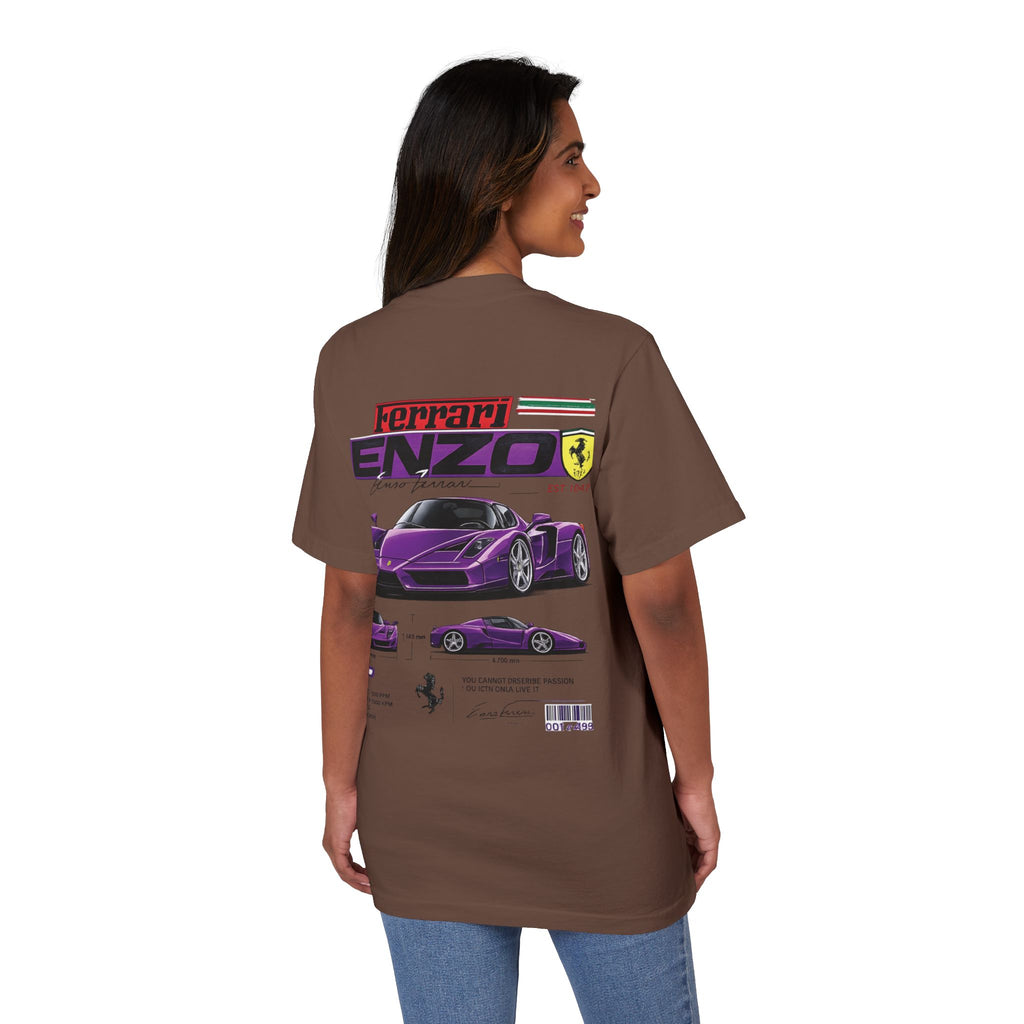 Graphic Tee — Purple Streetwear Car & Character Design
