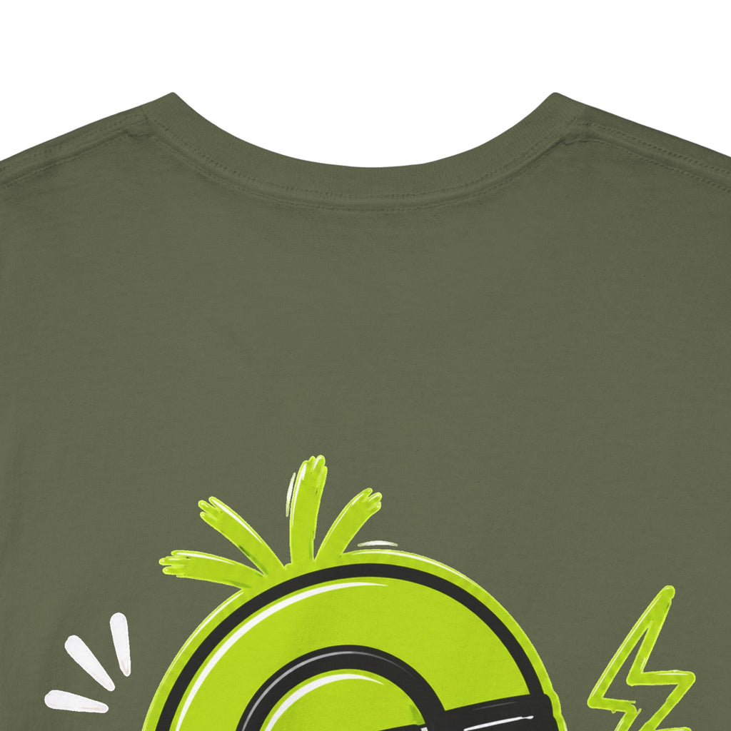 Juicy Graffiti Tee — Neon Green Street Art Graphic T-Shirt