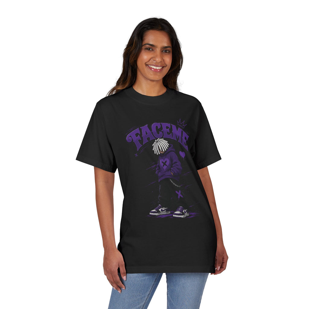 Graphic Tee — Purple Streetwear Car & Character Design