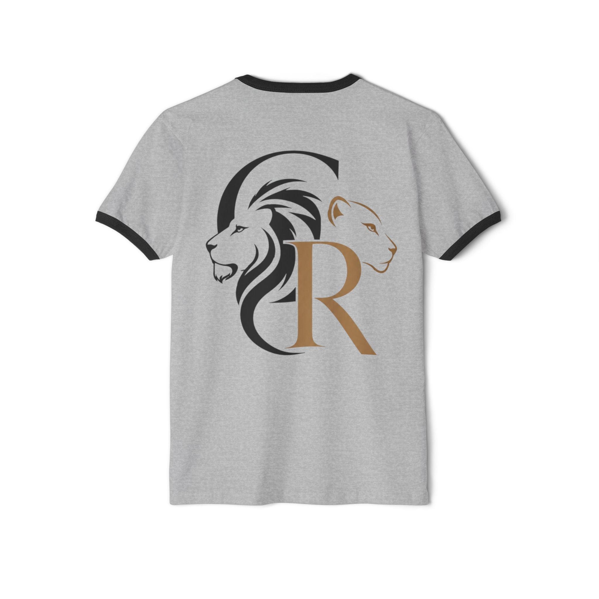 Ringer T-Shirt — 'Decoolest 23' Breakdancer Graphic with Lion Crest Back