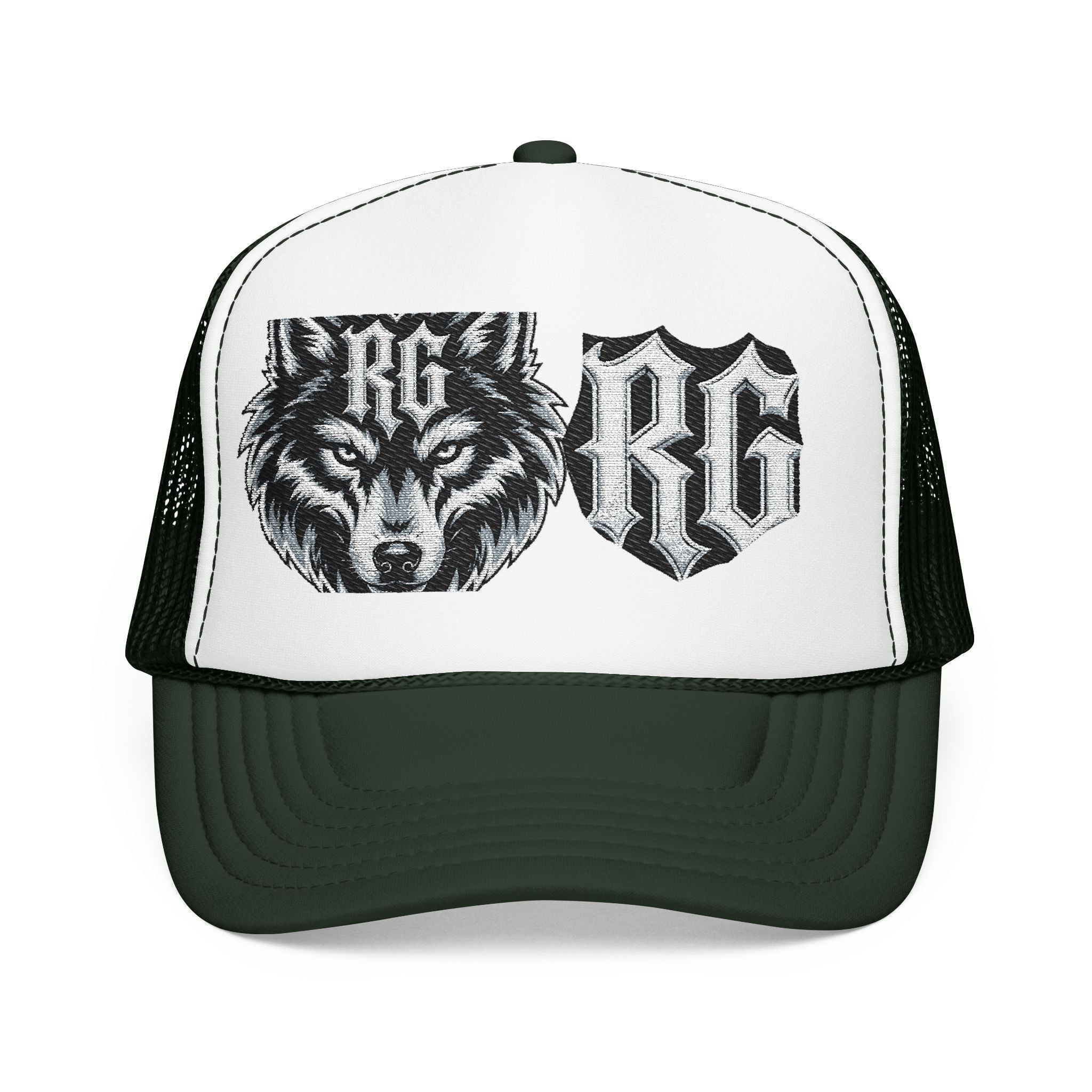 Wolf Patch Trucker Hat — RG Logo Foam Cap
