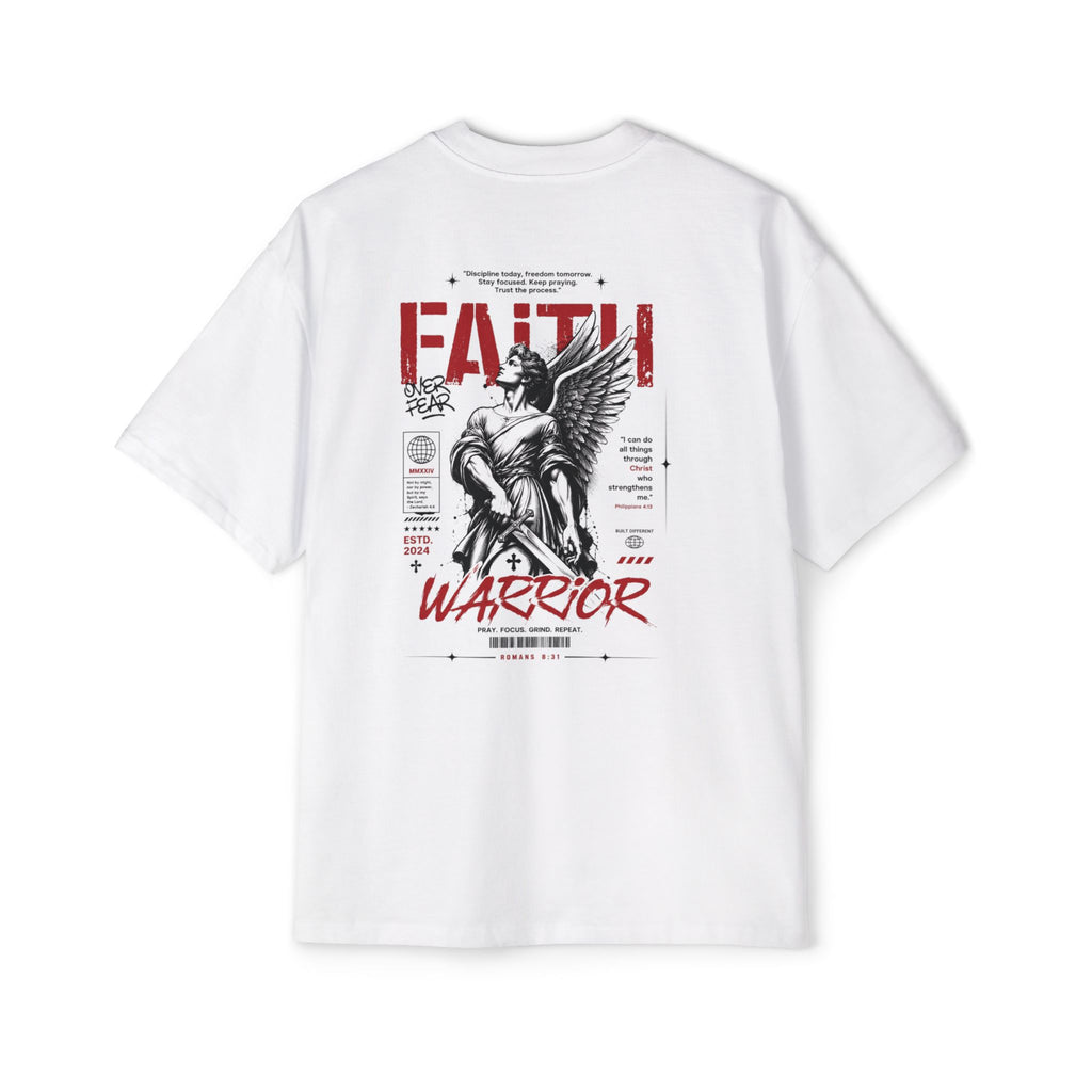 Faith Warrior T‑Shirt — “No Weapon Formed Against Me Shall Prosper” Inspirational Christian Tee