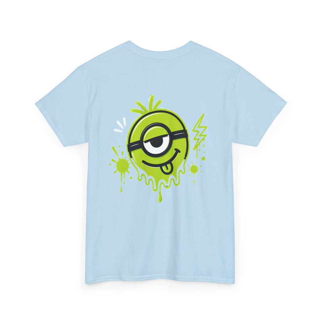 Juicy Graffiti Tee — Neon Green Street Art Graphic T-Shirt