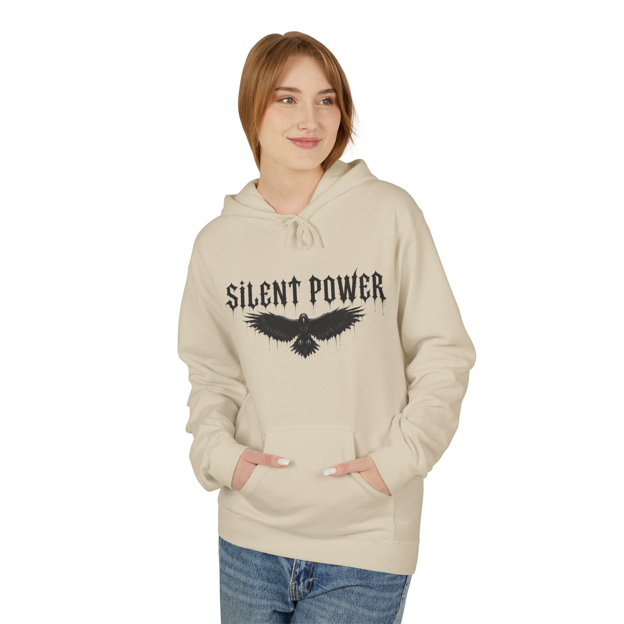 Silent Power Hoodie — Lion Crest Graphic Pullover