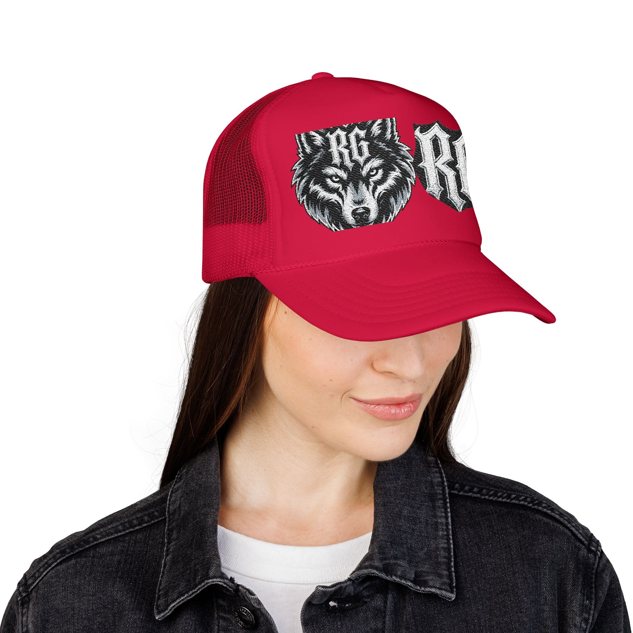 Wolf Patch Trucker Hat — RG Logo Foam Cap