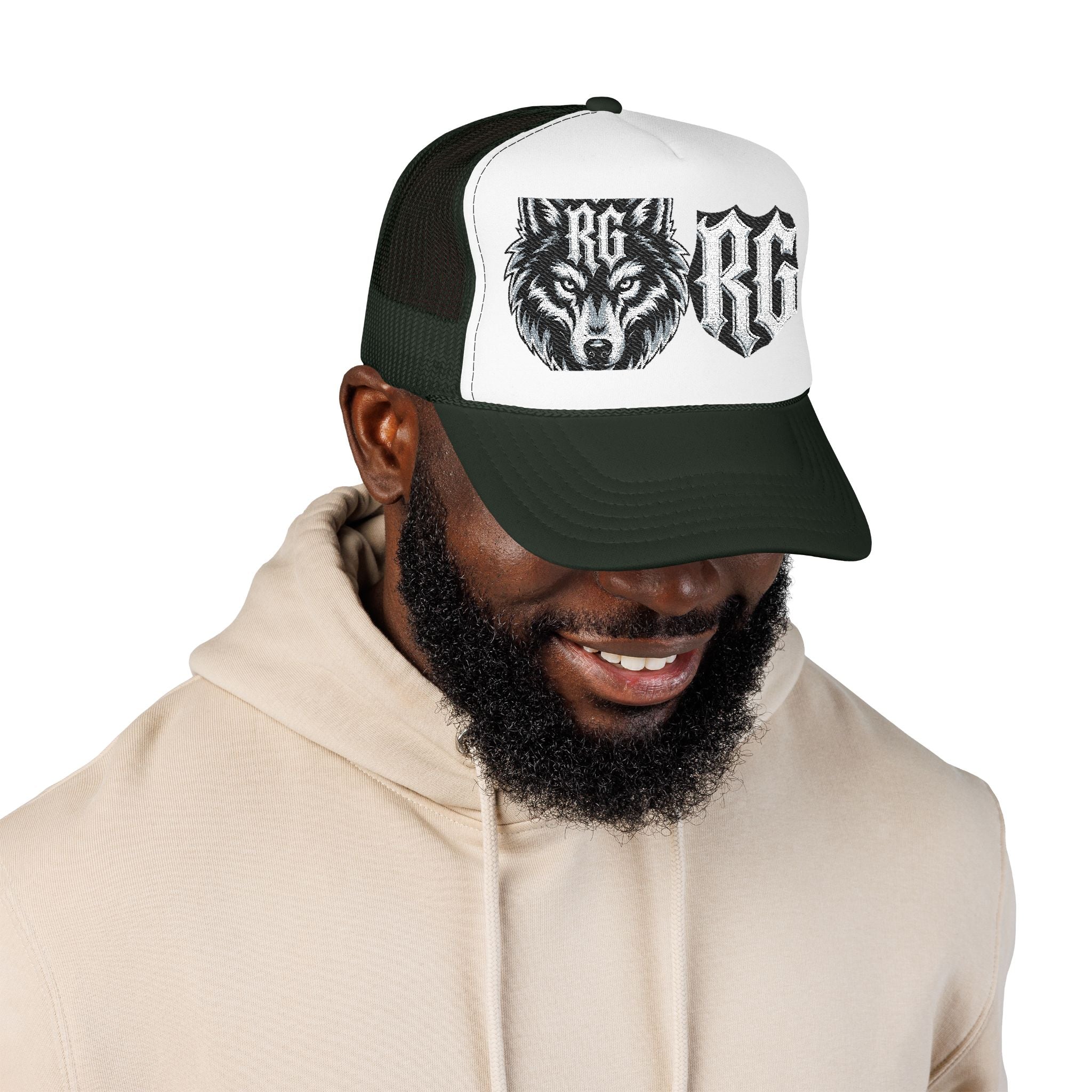 Wolf Patch Trucker Hat — RG Logo Foam Cap