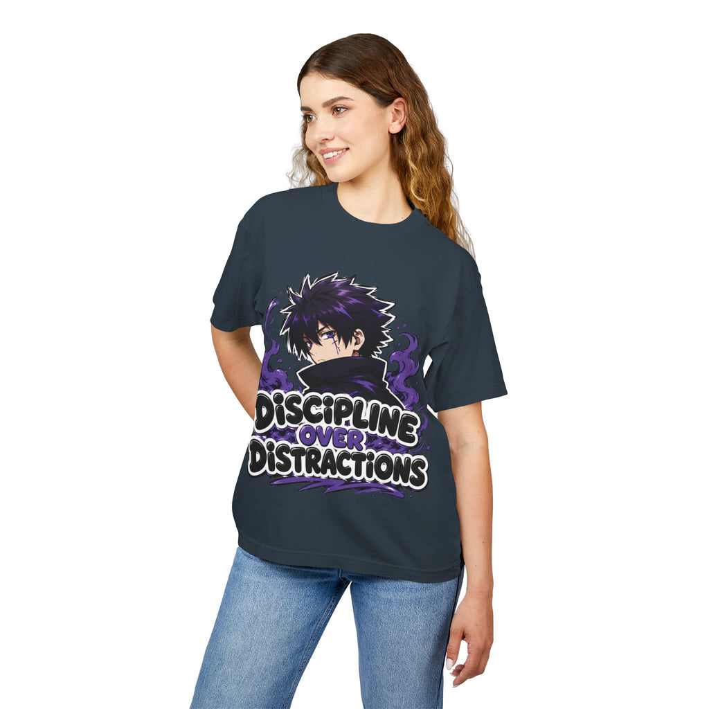Discipline Over Distractions Graphic Tee — ‘Unbreakable’ Anime-Inspired Streetwear