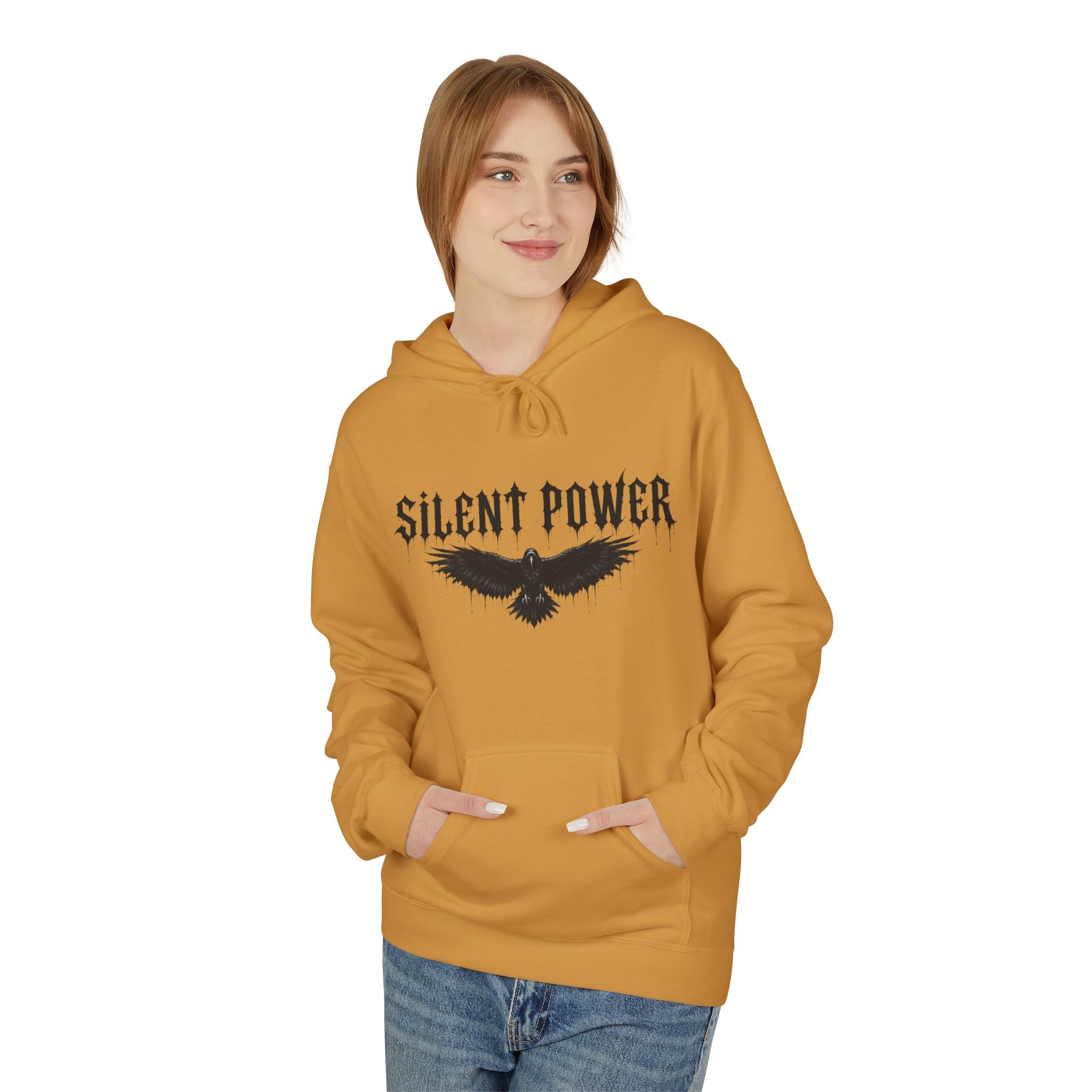 Silent Power Hoodie — Lion Crest Graphic Pullover