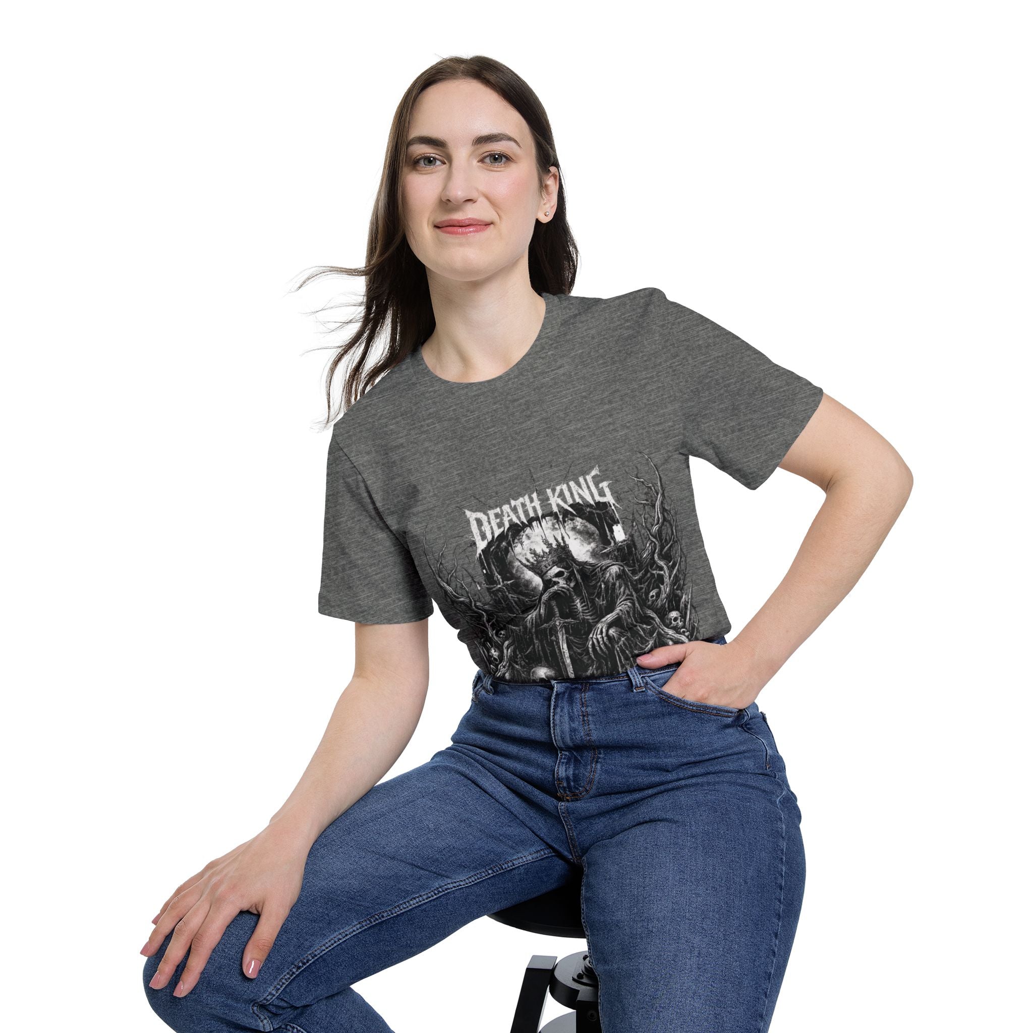 Grim Reaper Forest T-Shirt — Dark Skull Gothic Tee