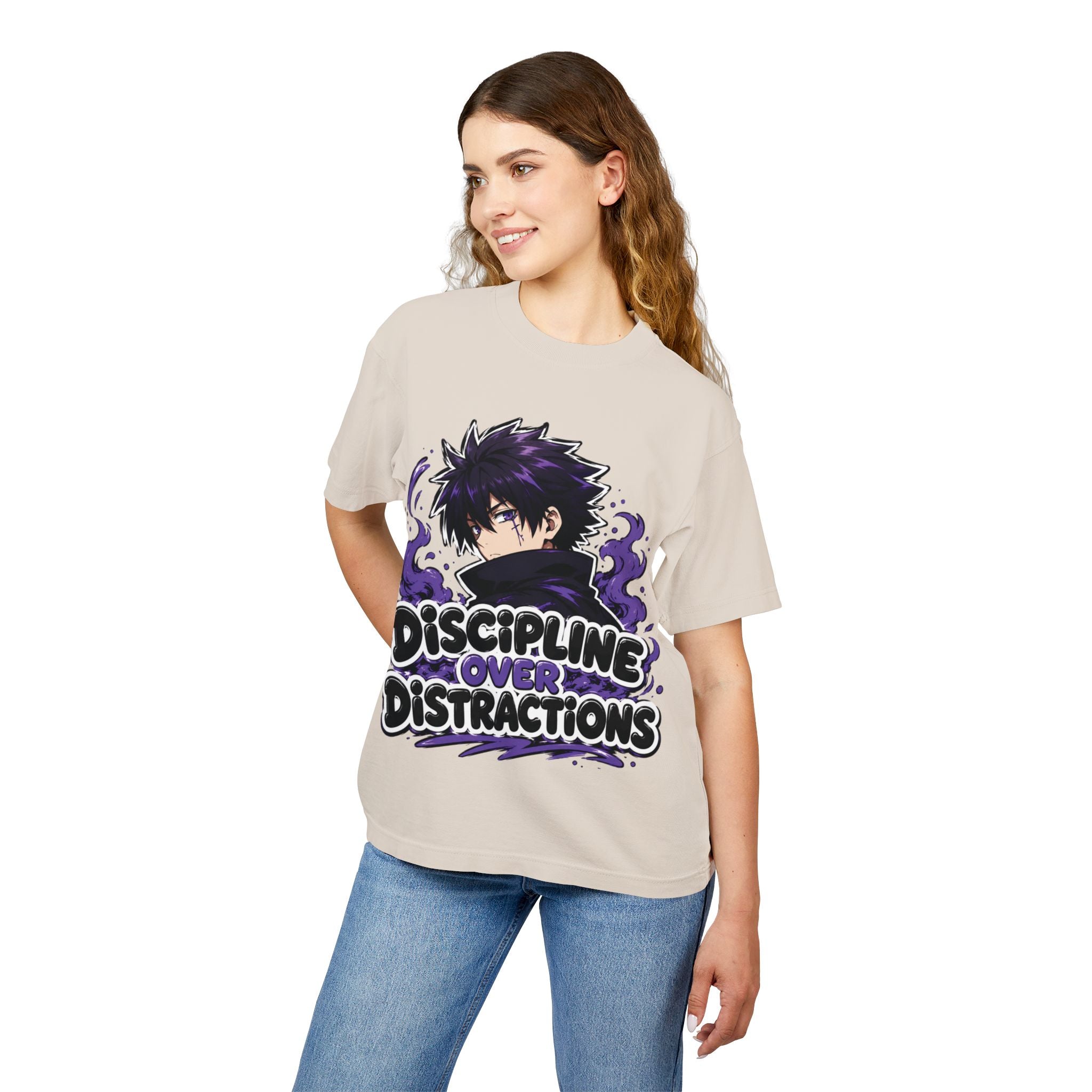 Discipline Over Distractions Graphic Tee — ‘Unbreakable’ Anime-Inspired Streetwear
