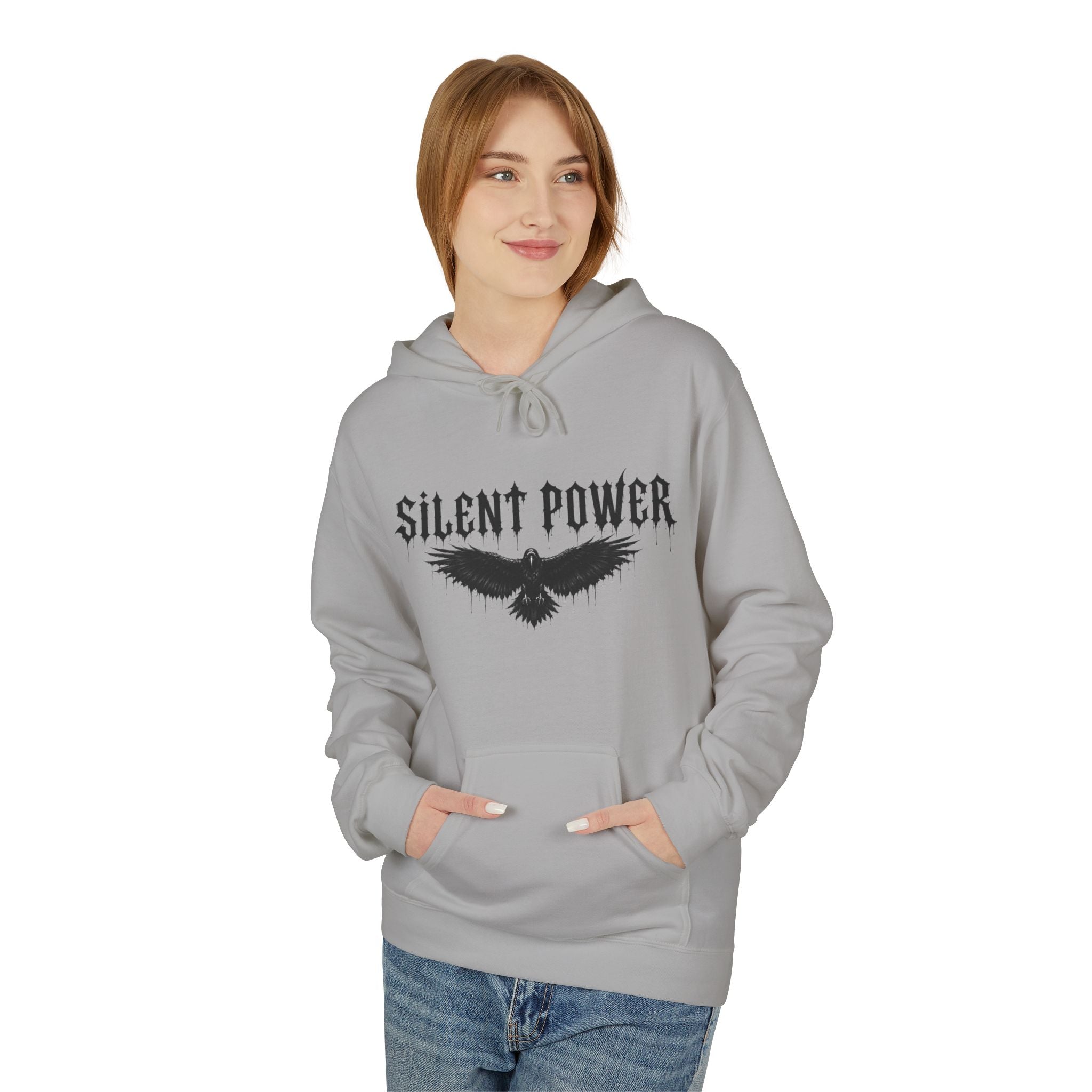 Silent Power Hoodie — Lion Crest Graphic Pullover
