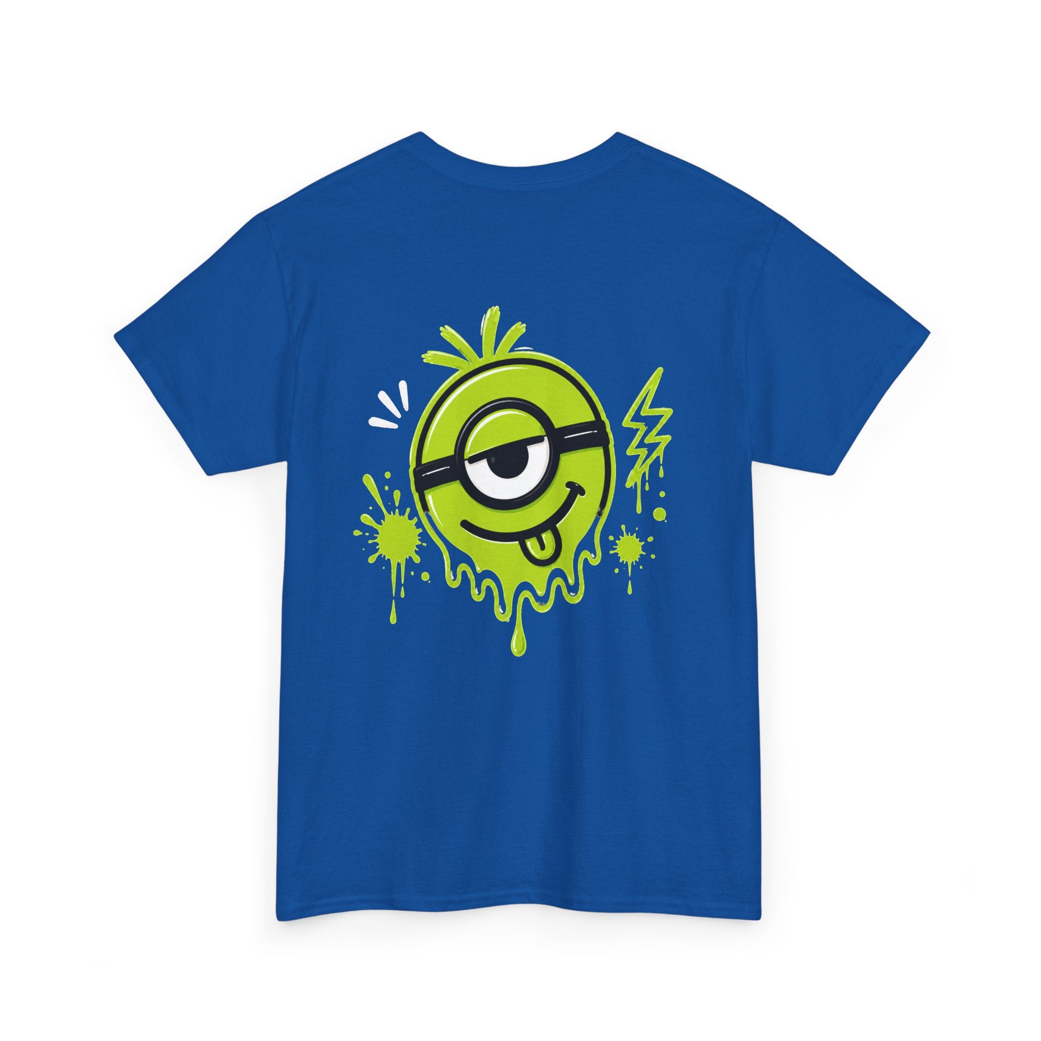 Juicy Graffiti Tee — Neon Green Street Art Graphic T-Shirt