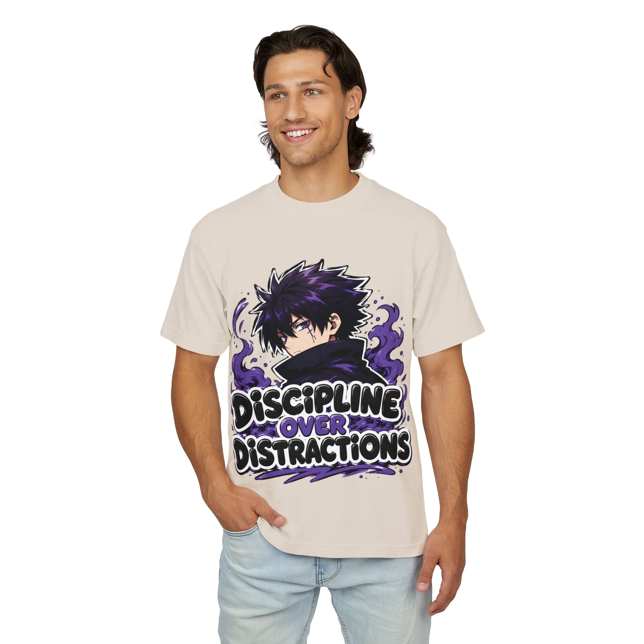Discipline Over Distractions Graphic Tee — ‘Unbreakable’ Anime-Inspired Streetwear
