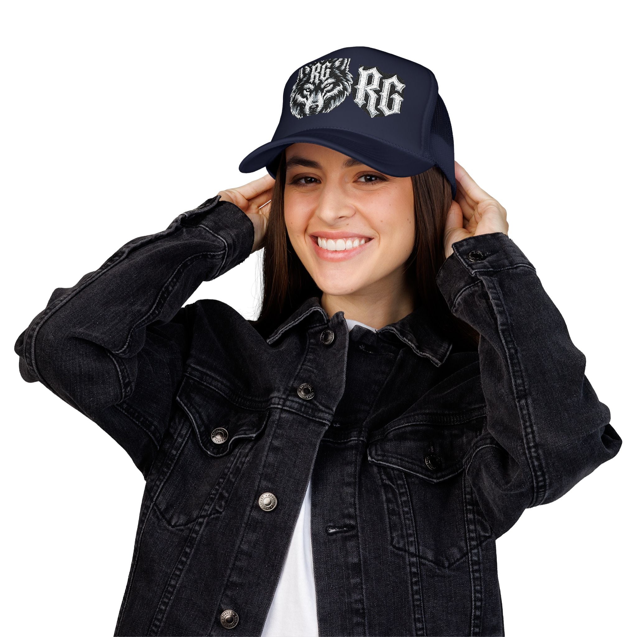 Wolf Patch Trucker Hat — RG Logo Foam Cap