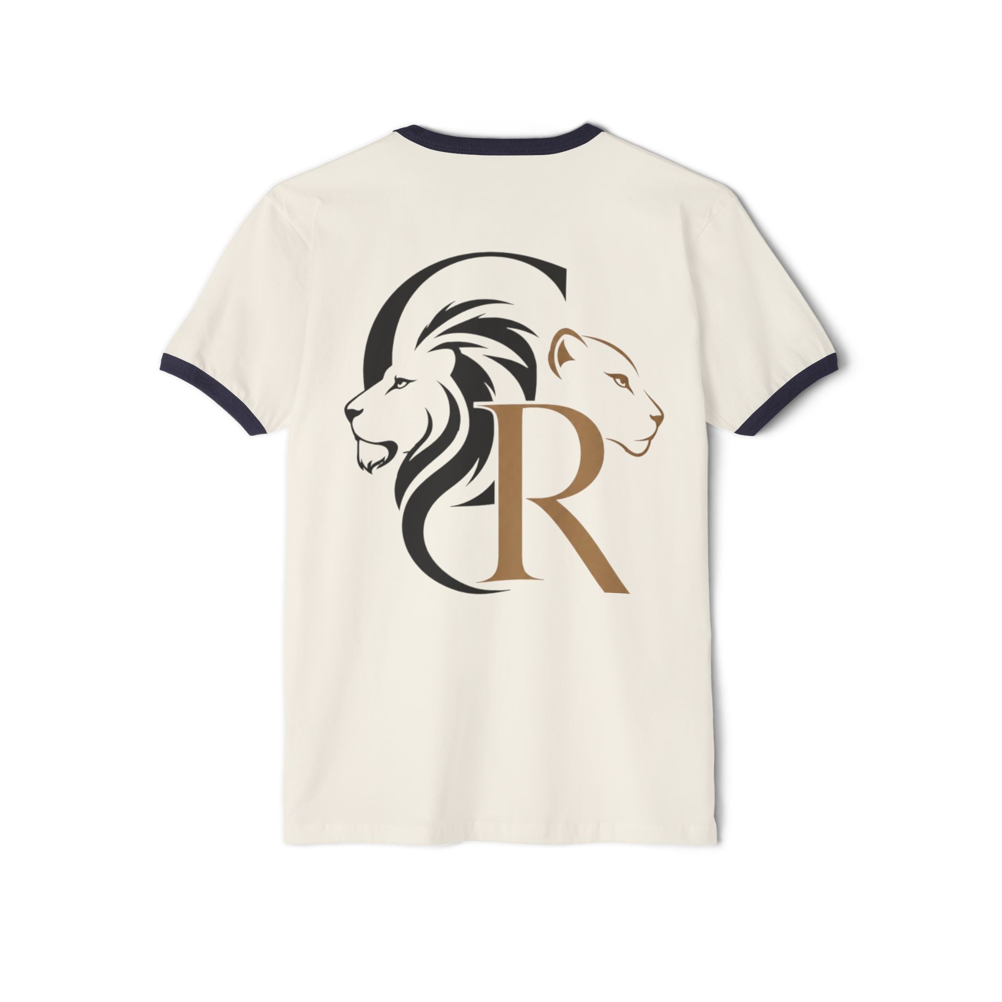 Ringer T-Shirt — 'Decoolest 23' Breakdancer Graphic with Lion Crest Back