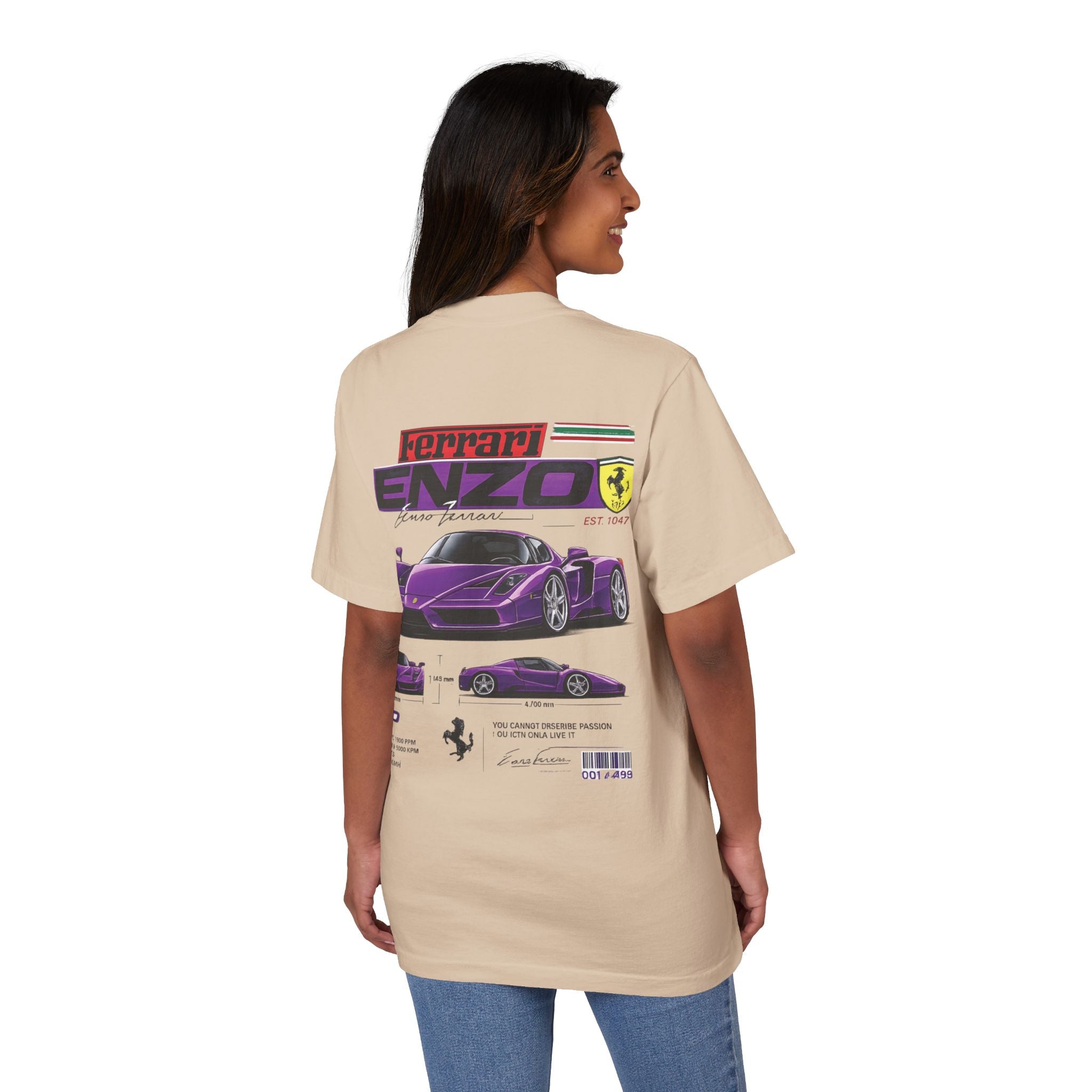 Graphic Tee — Purple Streetwear Car & Character Design