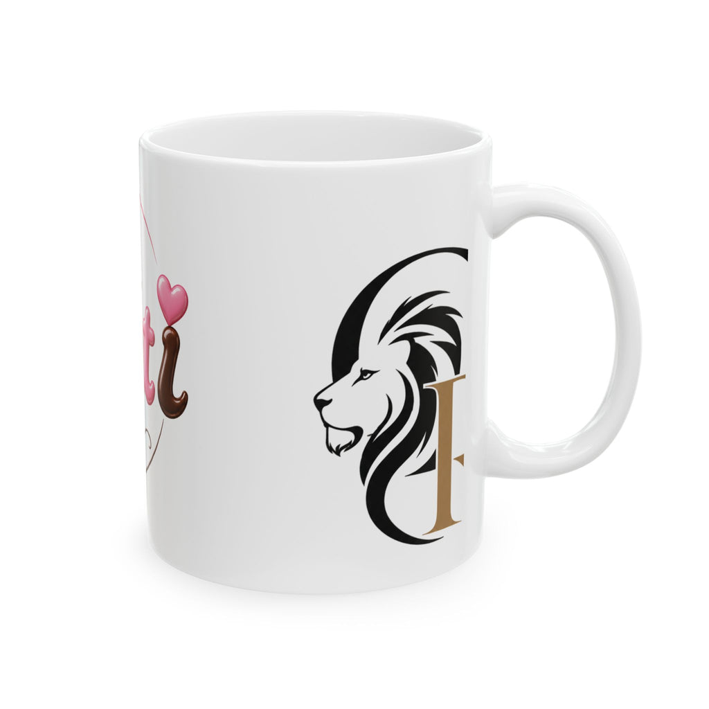 Canti Bakery Ceramic Mug — Cute Pink Cake Design (11oz & 15oz)