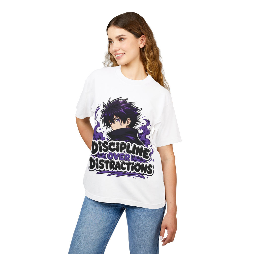 Discipline Over Distractions Graphic Tee — ‘Unbreakable’ Anime-Inspired Streetwear