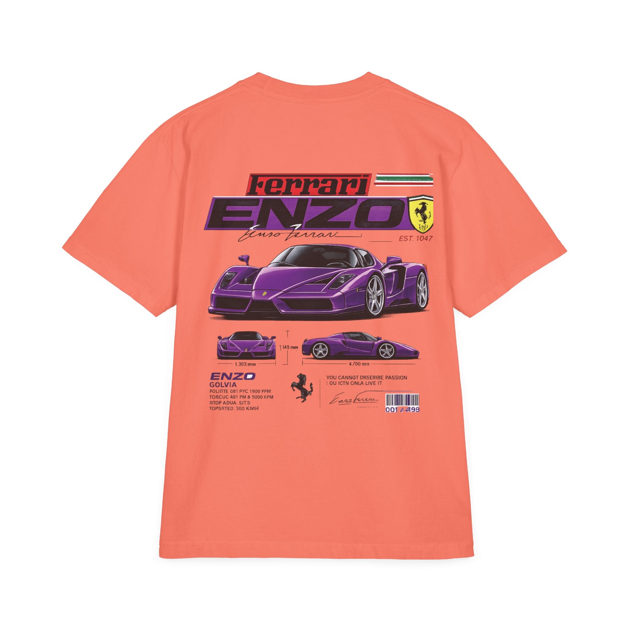 Graphic Tee — Purple Streetwear Car & Character Design