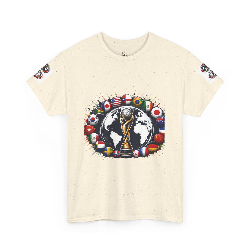 World Cup Trophy Tee — International Soccer Flags Graphic T-Shirt
