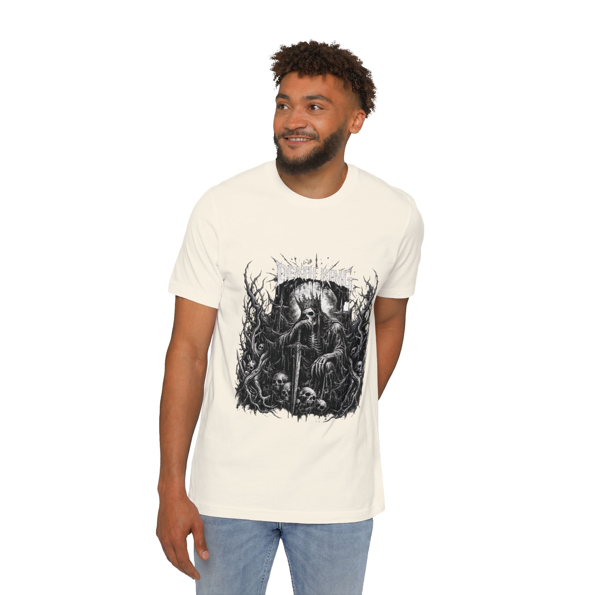 Grim Reaper Forest T-Shirt — Dark Skull Gothic Tee